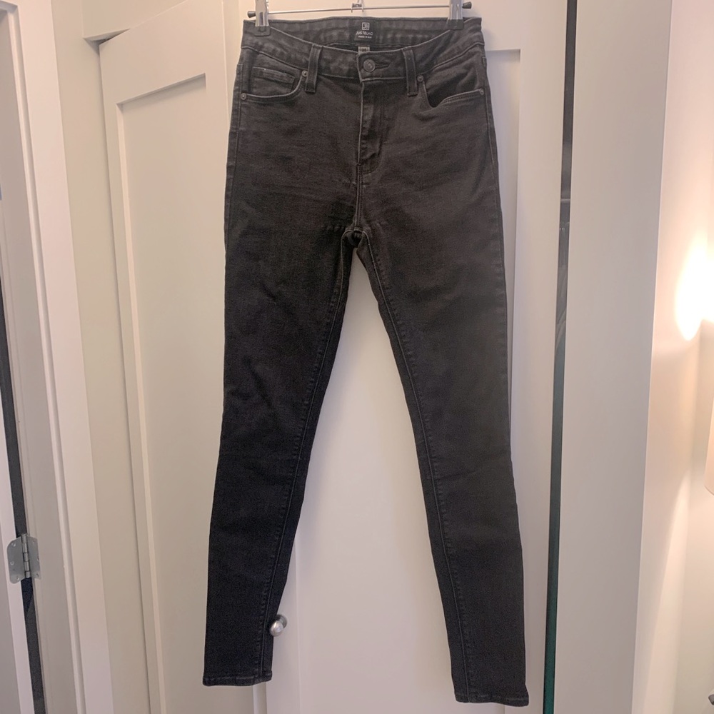 Just Black high rise black stretch skinny jeans